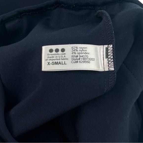 Three Dots Blue Asymmetrical Mini Skirt Size XS Women's - Picture 4 of 5